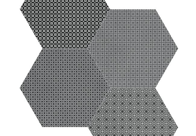 Richmond Tile Tapestri Silk Blend 8.5" Hexagon, Richmond Flooring