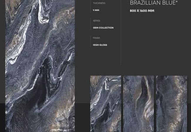 Sidco 32x64 Porcelain Tile Brasilian Blue — SIDCO GLOBAL TRADE INC.