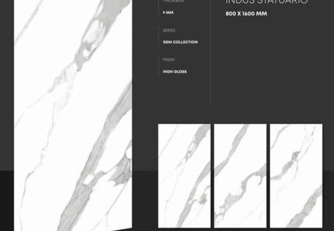 Sidco 32x64 Porcelain Tile Indus Satuario — SIDCO GLOBAL TRADE INC.