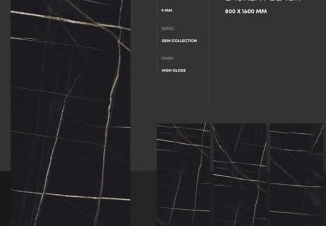 Sidco 32x64 Porcelain Tile Laurent Black — SIDCO GLOBAL TRADE INC.
