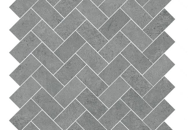 Sapphirus Stone & Tile Ark Antrasit Matt Herringbone Porcelain Mosaic, Sapphirus Stone & Tile