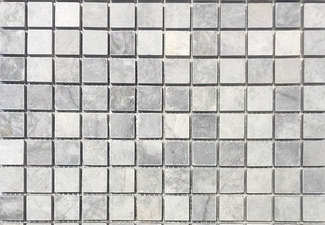 Sapphirus Stone & Tile Carrara Bianco Square Polished Marble Mosaic, Sapphirus Stone & Tile