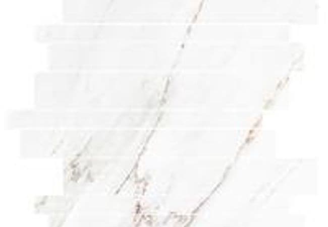 Sapphirus Stone & Tile Mellow Gold Polished Linear Porcelain Mosaic, Sapphirus Stone & Tile