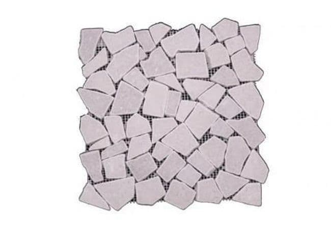Sapphirus Stone & Tile Tumbled Cinderella Rock Matt Marble Mosaic, Sapphirus Stone & Tile
