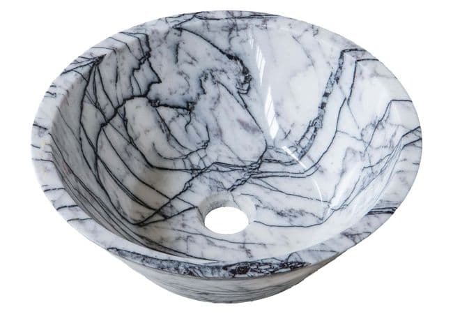 Sapphirus Stone & Tile New York lilac Marble Edgy Sink, Sapphirus Stone & Tile