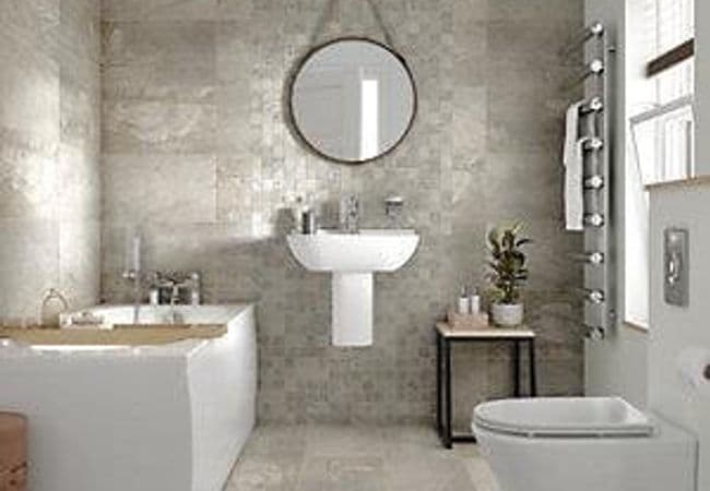 Sapphirus Stone & Tile Aspen Silver Grey Rectified Porcelain, Sapphirus Stone & Tile