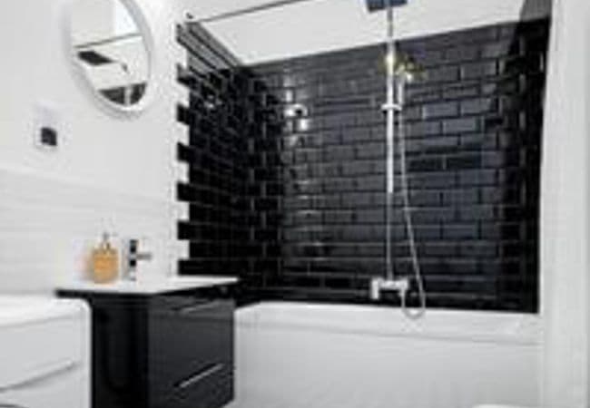 Sapphirus Stone & Tile Glossy Black Bevel Subway Tile 4''x8'', Sapphirus Stone & Tile