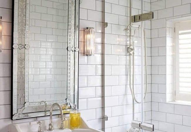 Sapphirus Stone & Tile Glossy White Bevel Subway Tile 4''x8'', Sapphirus Stone & Tile