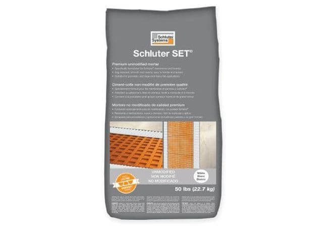 Schluter Unmodified Thin Set Mortar White 50 Lbs Set50w