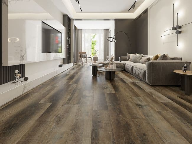 Taiga Building Stonewear+ flooring collection sample