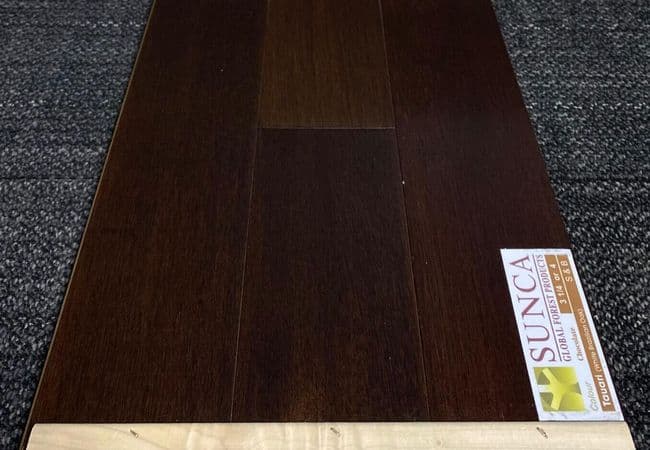 Sunca Exotic Oak Tauari White Brazilian Chocolate 3/4" Solid Hardwood, Sunca Flooring