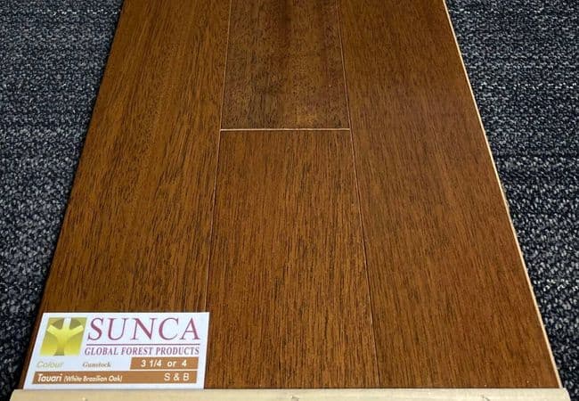 Sunca Tauari White Brazilian Oak Hardwood Gunstock — Sunca Flooring