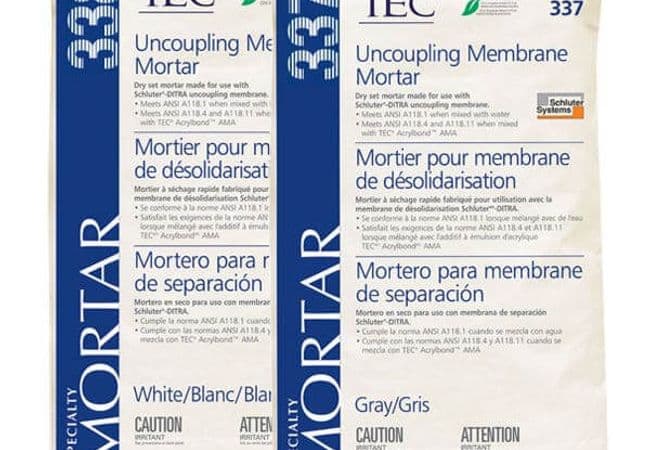 Tec Tec Double Duty Ceramic Tile Adhesive flooring collection sample