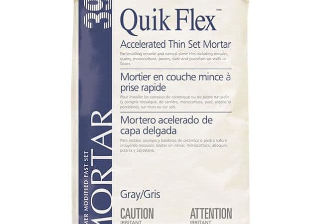Tec Tec Quik Flex Thin-Set Mortar flooring collection sample