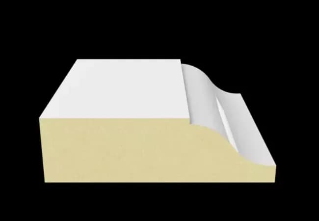 Toucan D-01 MDF Primed Colonial Doorstop 1/2" x 1 1/4" x 7'