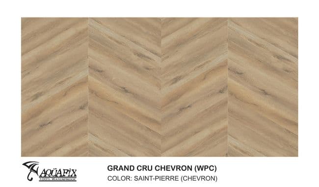 Aquafix Grand Cru Chevron Saint-Pierre Luxury Vinyl Plank