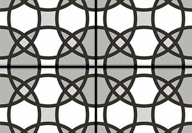 Urban Zebra Encaustica II Porcelain Tile Circulos, Urban Zebra