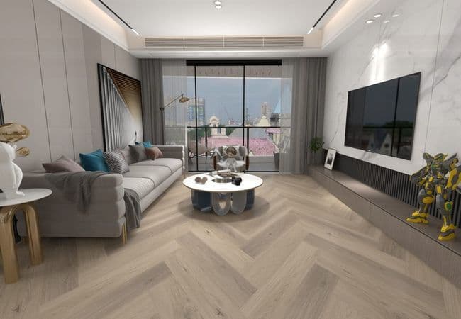 Woden Herringbone H02 Seaside Motel Luxury Vinyl Plank, Woden Flooring