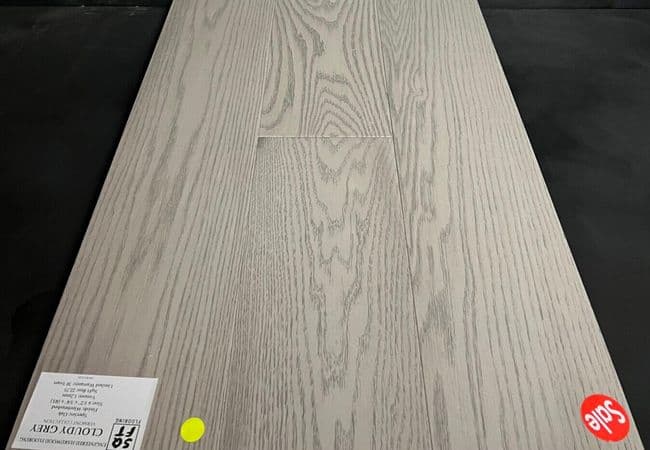 Woden Vermont Oak Cloud Grey 6-1/2" x 3/4" Engineered Hardwood, Woden Flooring