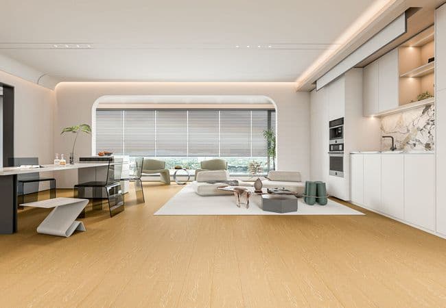 Woden Grand Chateau Oak Snow 7-1/2" x 3/4" Engineered Hardwood, Woden Flooring