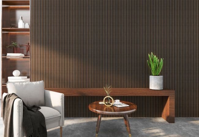 Woodcan Acoustic Panelling – Ebony – 2′ x 10′, Woodcan