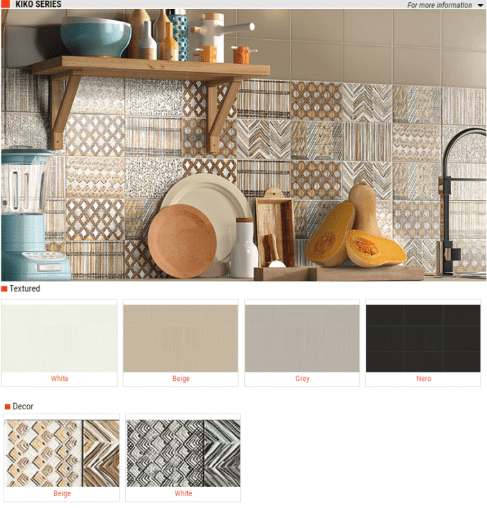 Kiko Series Textured Wall Tiles – Color: White, Beige, Grey, Nero (Black) – Size: 5 x 7 SQUAREFOOT FLOORING - MISSISSAUGA - TORONTO - BRAMPTON