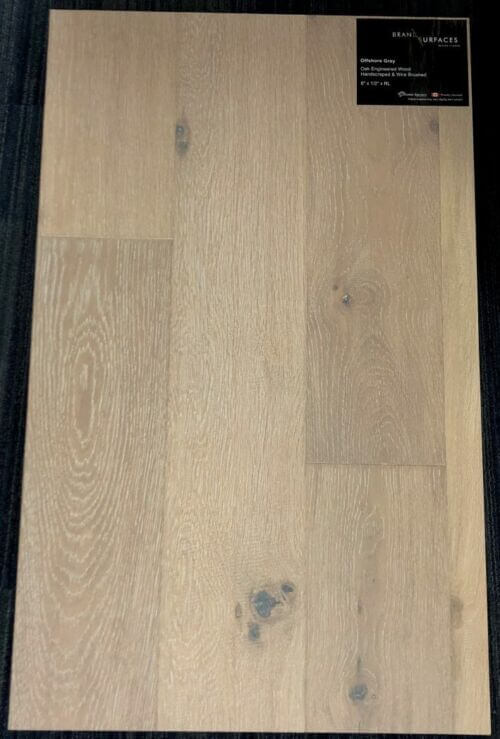 Offshore Grey Brand Surfaces Oak Handscraped Engineered Hardwood Flooring SQUAREFOOT FLOORING - MISSISSAUGA - TORONTO - BRAMPTON