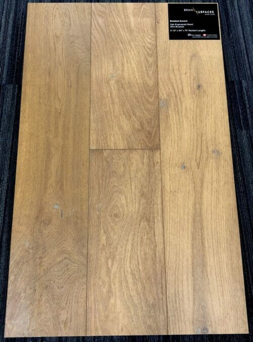 Smoked Accent Brand Surfaces Oak Wirebrushed Engineered Hardwood Flooring SQUAREFOOT FLOORING - MISSISSAUGA - TORONTO - BRAMPTON