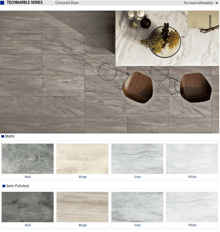 Tech Marble Matte and Semi-Polished Porcelain Tiles – Color: Mud, Beige, Grey, White – Size: 12×24 SQUAREFOOT FLOORING - MISSISSAUGA - TORONTO - BRAMPTON