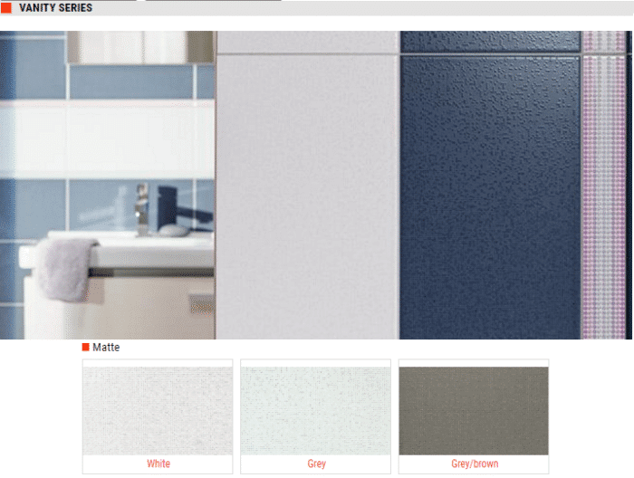 Vanity Series Matte Ceramic Wall Tiles – Color: White, Grey, Grey Brown – Size: 8 x 16 SQUAREFOOT FLOORING - MISSISSAUGA - TORONTO - BRAMPTON