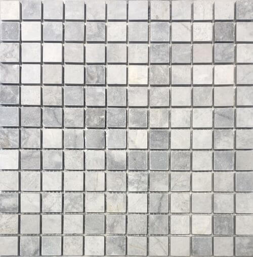 Carrara Bianco Square Polished Marble Mosaic Sapphirus Stone & Tile SQUAREFOOT FLOORING - MISSISSAUGA - TORONTO - BRAMPTON