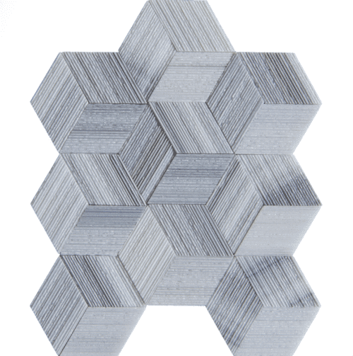 Snow Flake 3d Matt Marble Mosaic Sapphirus Stone & Tile SQUAREFOOT FLOORING - MISSISSAUGA - TORONTO - BRAMPTON