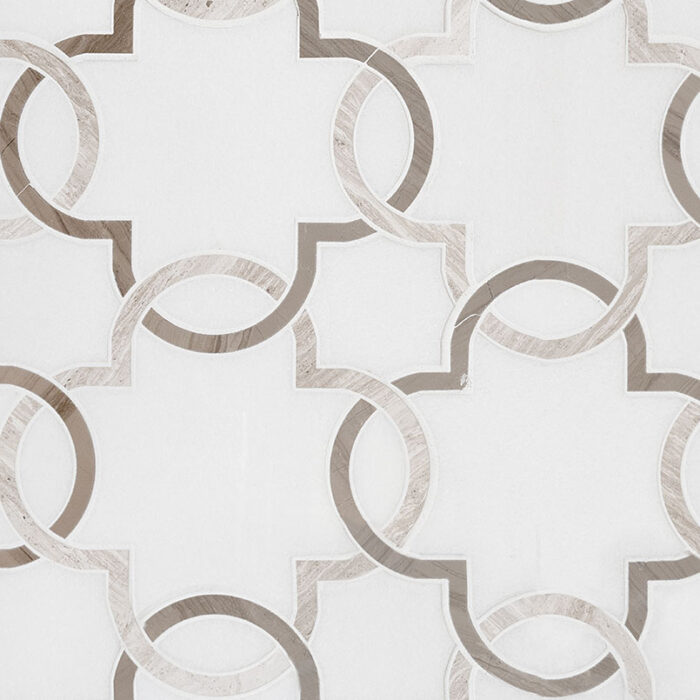 MSI Bianco Quatrefoil Polished Tile