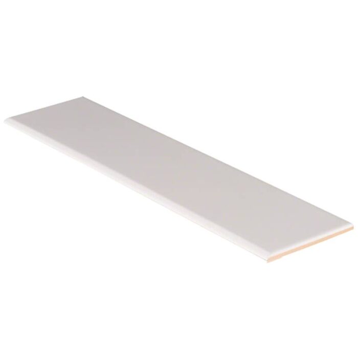 MSI White Glossy Single Bullnose Tile 4x16
